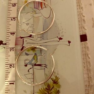 Sterling silver hoop earrings